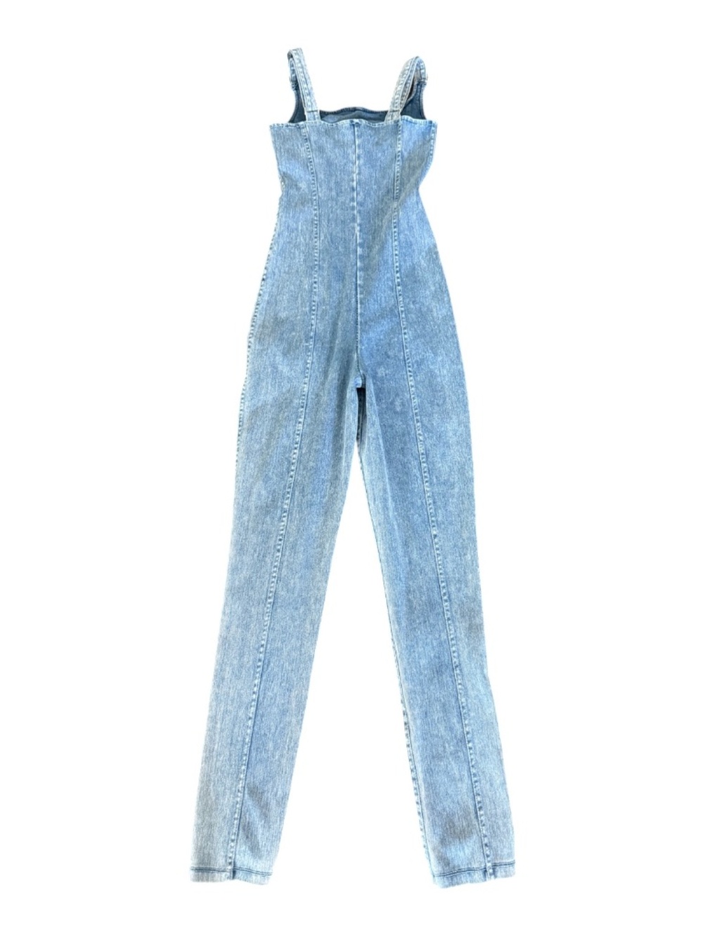 Good American Denim Jumpsuit Fitted Blue One Piece Sleeveless XS - Picture 3 of 15